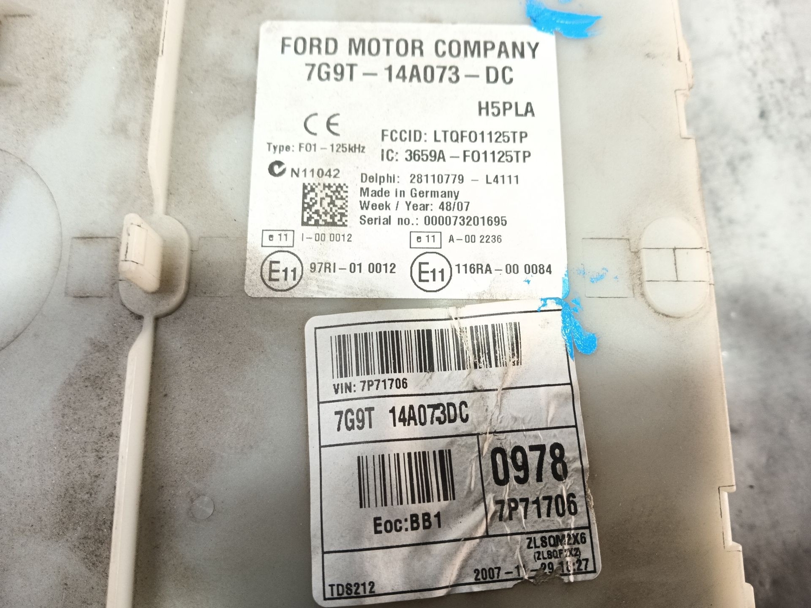 28110779L4111 ELEKTRONISCHES MODUL / 3659AF01125TP / 7G9T14A073DC 