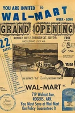 1962 Walmart Grand Opening ad 1962 | POSTER 24 X 36 INCH