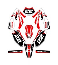 Kit Adesivi Grafiche  HM 50 125 in CRYSTAL/PVC con nome e numero PERSONALIZZATI