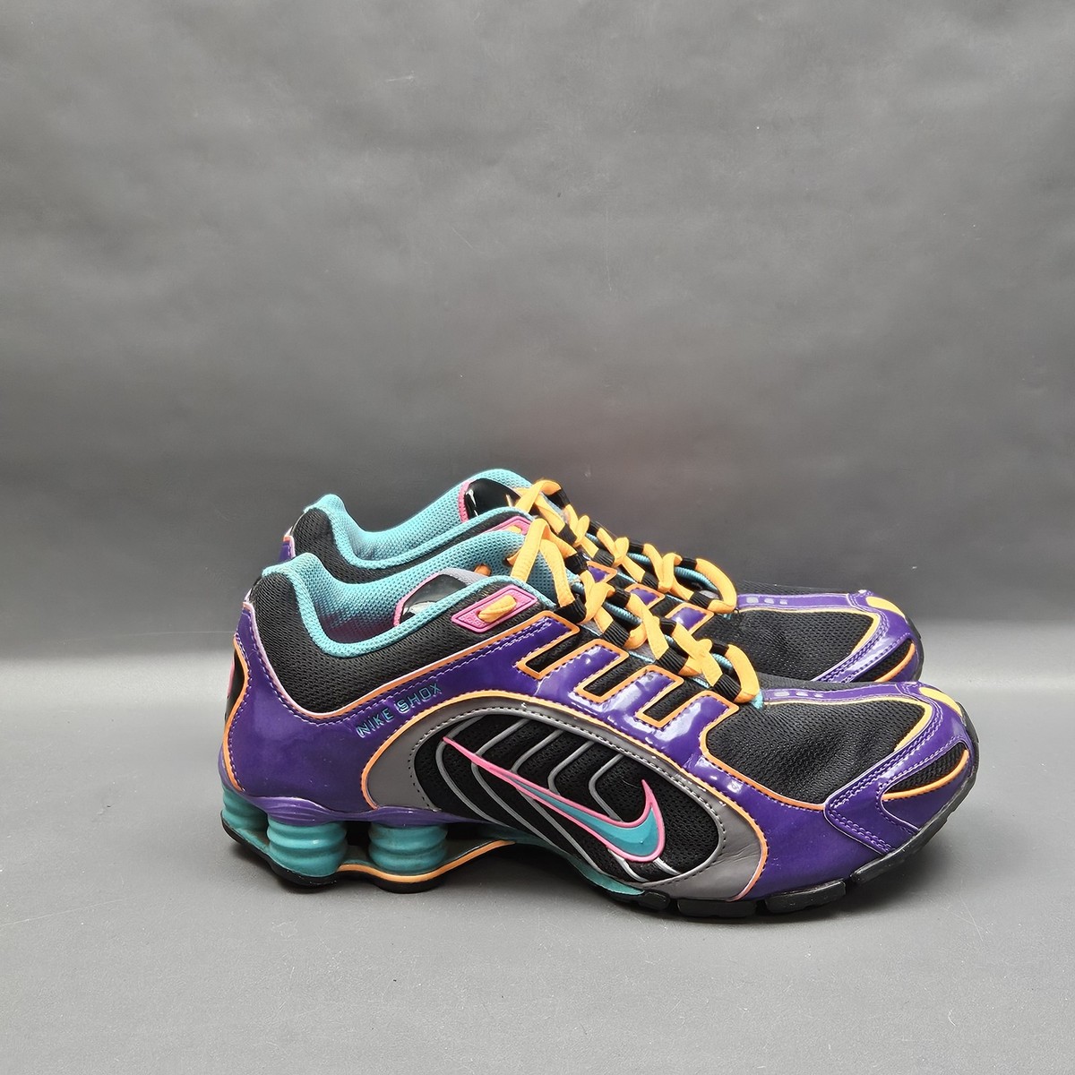 Nike Shox Navina Shoes Womens Size 8.5 Purple Patent Leather