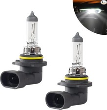 Pack-2 9006 Car High Low Beam Bulb, 12V 55W 1200LM Transparent Shock-resistant Q