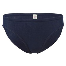 Slip naturel en pur coton bio pour femme, indigo