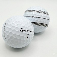 TaylorMade TP5 Used Golf Balls 5A Mint AAAAA White 12 / 24 Pack Bulk