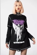Killstar Dress And Top The Future Is Uncertain Angel SZ M Punk Goth Emo Grunge