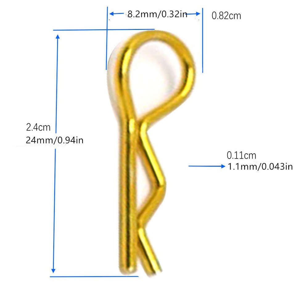 80Pcs RC Body Clips Body Pins For 1/10 RC Car Truck Buggy Truck Red ...