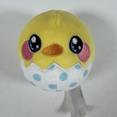 Squeezamals Plush Duck Chick Egg Hatching 4'' 2018 Yellow Blue No Scent 