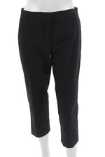 The Row Womens Ankle Cropped Dress Pants Black Size S