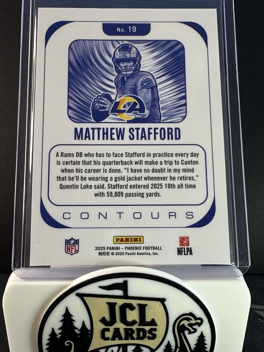 2025 Panini Phoenix - Contours Matthew Stafford #19 | eBay