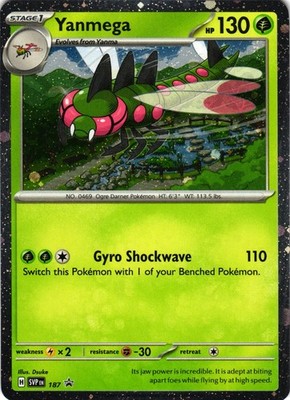 Yanmega (Cosmos Holo) 187 P Scarlet & Violet Promo Pokemon