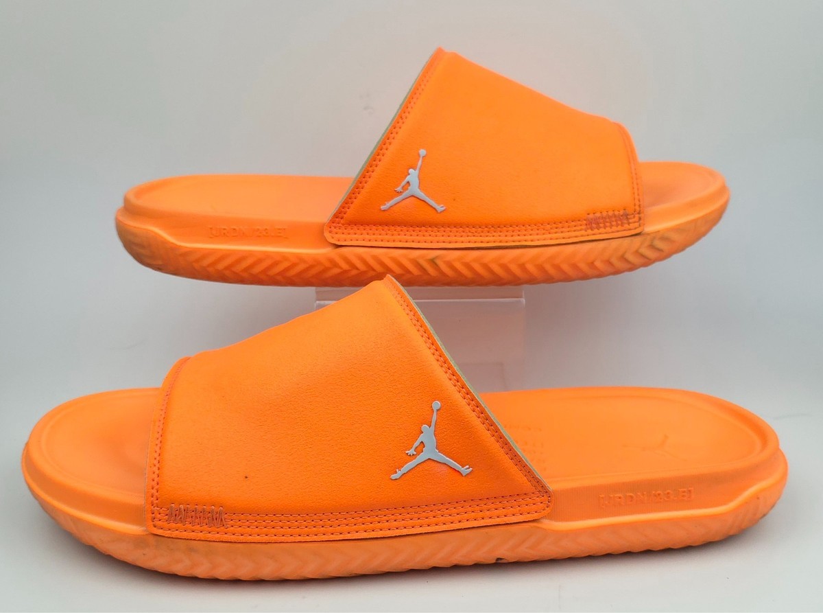 Jordan Play Mens 13 Bright Citrus Orange Slide Sandals  display picture 2
