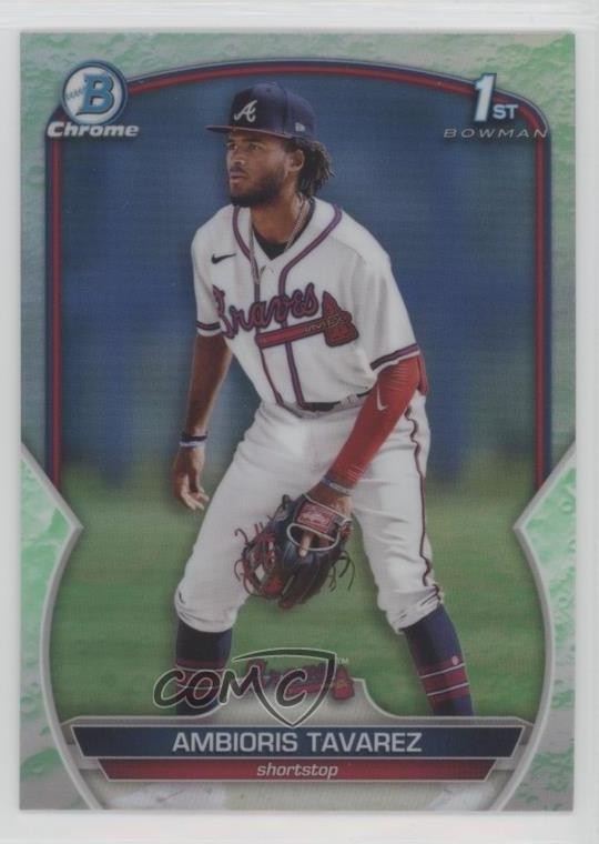 2023 Bowman Chrome Prospects Lunar Glow Refractor Ambioris Tavarez #BCP-33 0m5g