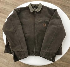Vintage Carhartt Detroit J97 Blanket Lined " MADE IN USA " ( 2003 ) Chestnut