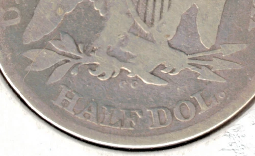 1876-CC Seated Liberty Half Dollar — photo from the most recent tracked eBay sale