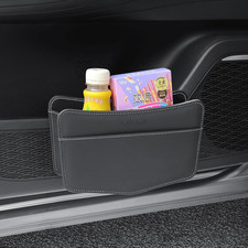 Car Trash Can Small Leather Vehicle Trash Bin Car Dustbin Garbage Organizer Hold