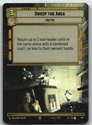 Sweep the Area (Foil) foil Uncommon Jump to Lightspeed 731 NM