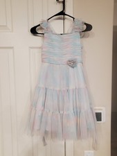 Girl's Size 7 Pastel Flower dress, Joni Michelle, Easter, Tea, Wedding Guest