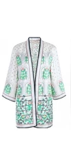 Alice + Olivia Womens Koko Sunvalley Trellis Reversible Kimono One Size