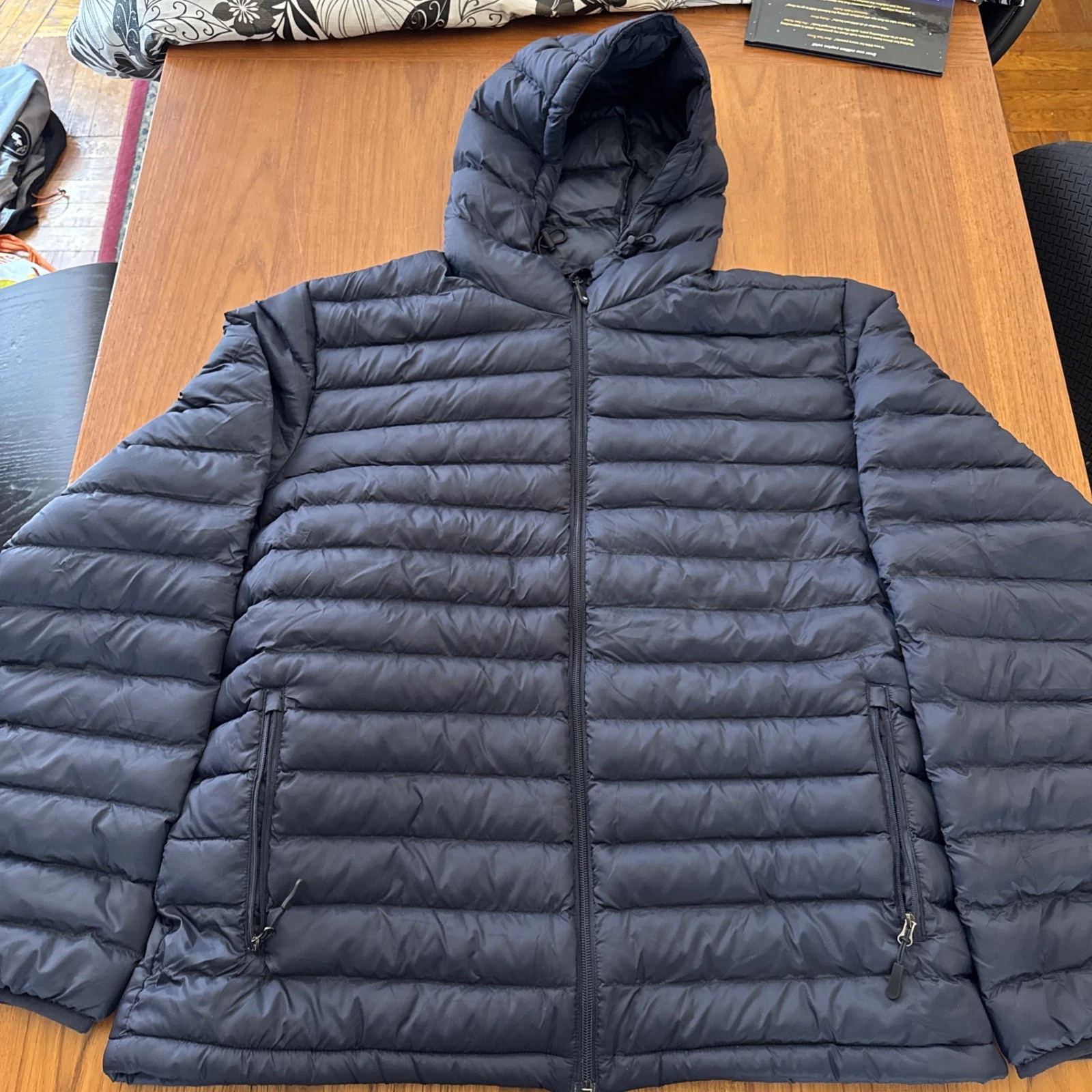32 Degrees MEN'S LIGHTWEIGHT POLY-FILL PACKABLE JACKET MEDIUM SHIRAZ