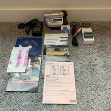 Sony Handycam DCR-DVD108 Mini DVD Camcorder Tested all functions work. Bundled