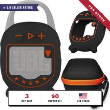 JCHPINE Hard Case and Silicone Cover for JBL Clip 5 Bluetooth Speaker