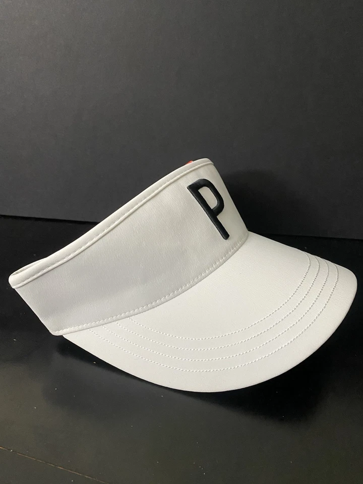 New Puma Sample Unisex Yupoong White Glow Adjustable Golf Visor Season 24 - Image 3 of 4