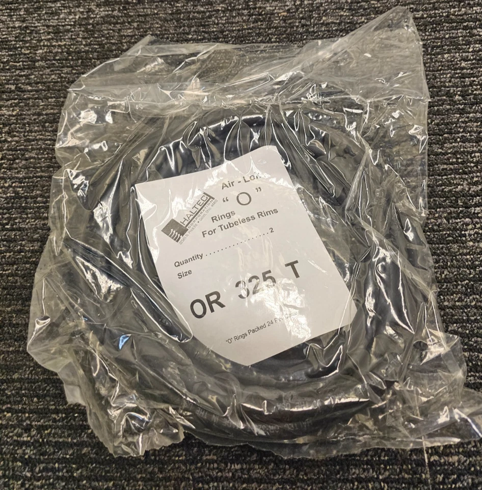(QTY 2) Haltec OR-325-T O-Ring Air-Lok for Tubeless Rims 33" Black