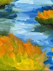 Spring Creek Landscape Painting 11x14 Acrylic Art R Stevens — photo 7