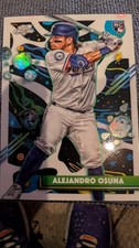 2025 Topps Cosmic Chrome Alejandro Osuna White Hole RC Rangers
