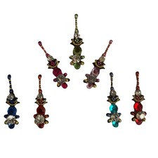 Indian Bollywood Bindi Body Jewel Self Adhesive, Crystal Forehead, Face Jewels