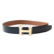 HERMES Constance H Belt Leather Line belt P0040743