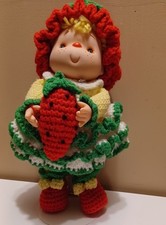 Strawberry Shortcake vintage doll Girl 13" Crochet