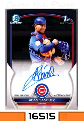 1-2023 BOWMAN CHROME PROSPECTS 1st AUTO ADAN SANCHEZ CUBS CARD#CPA-ASA