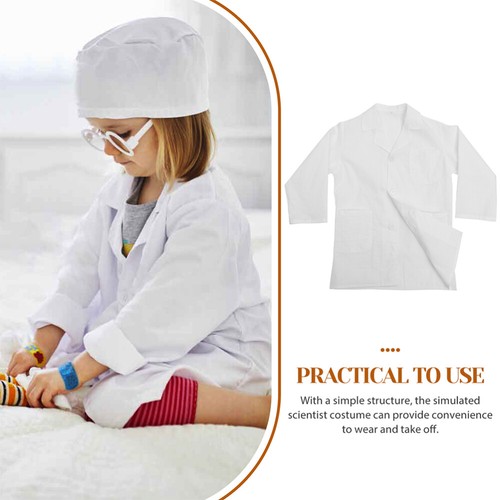 Children's Lab Coat Doctors White Primary School Scientist Childs Jacket - Picture 12 of 12