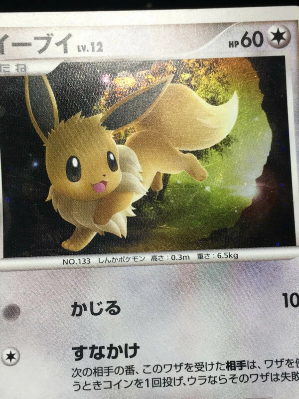 Eevee Pokemon 2009 Holo PtS Shaymin Collection Pack Japanese 011/012 VG - Image 3 of 4