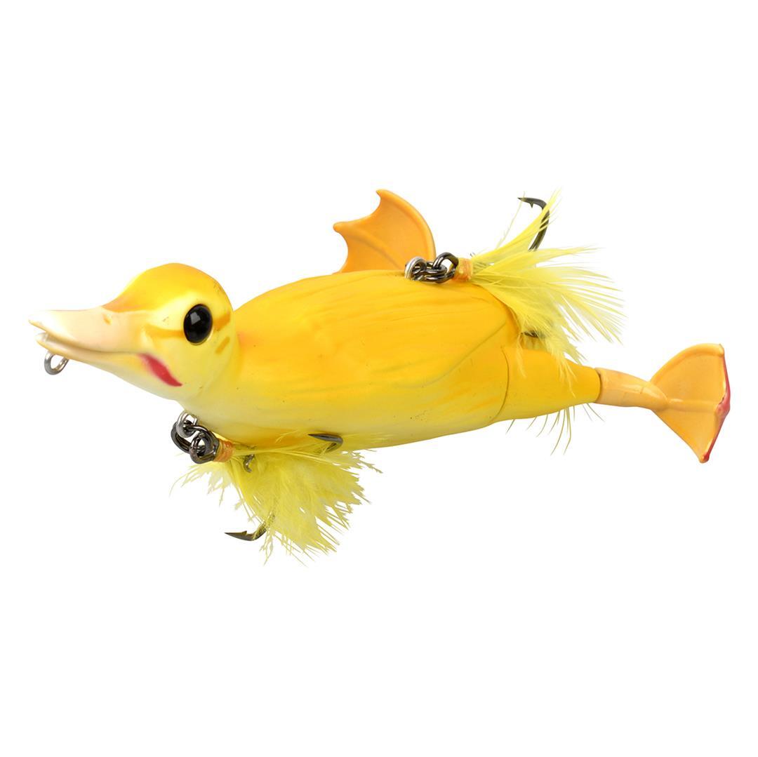 Savage Gear 3D Утка-самоубийца, 10,5 см, 28 г, 02-Желтая, Для украшения интерьера