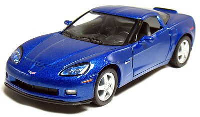 5'' Kinsmart 2007 Chevrolet Corvette Z06 Diecast Model Toy Car 1:36 Chevy BLUE