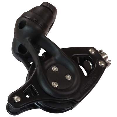 Nautos Organic 57 Fiddle Swivel Sailing Pulley Block with Ball Race & Cam-Cleat