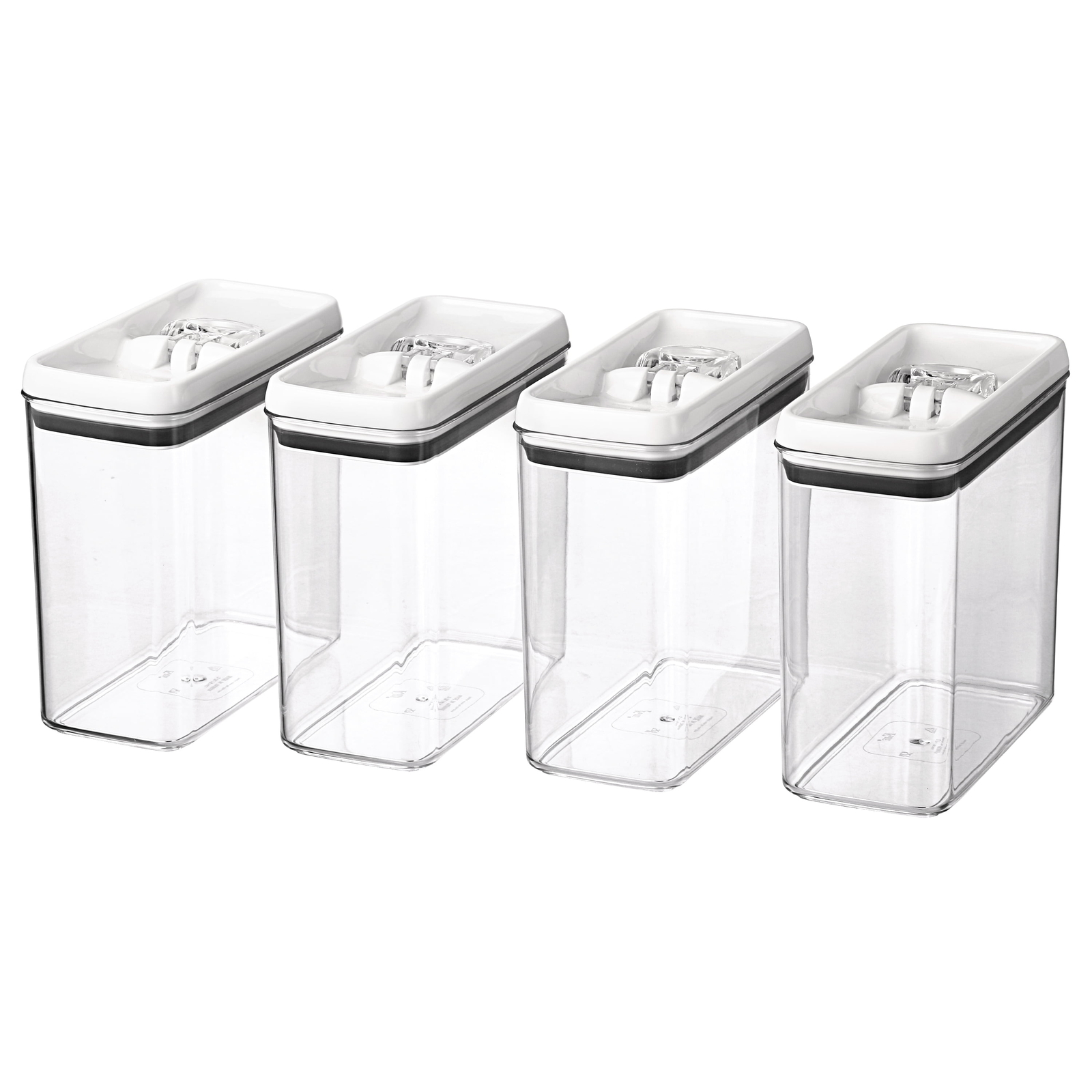 Better Homes & Gardens Canister Pack of 4 - Flip-Tite 11.5 Cup Rectangular