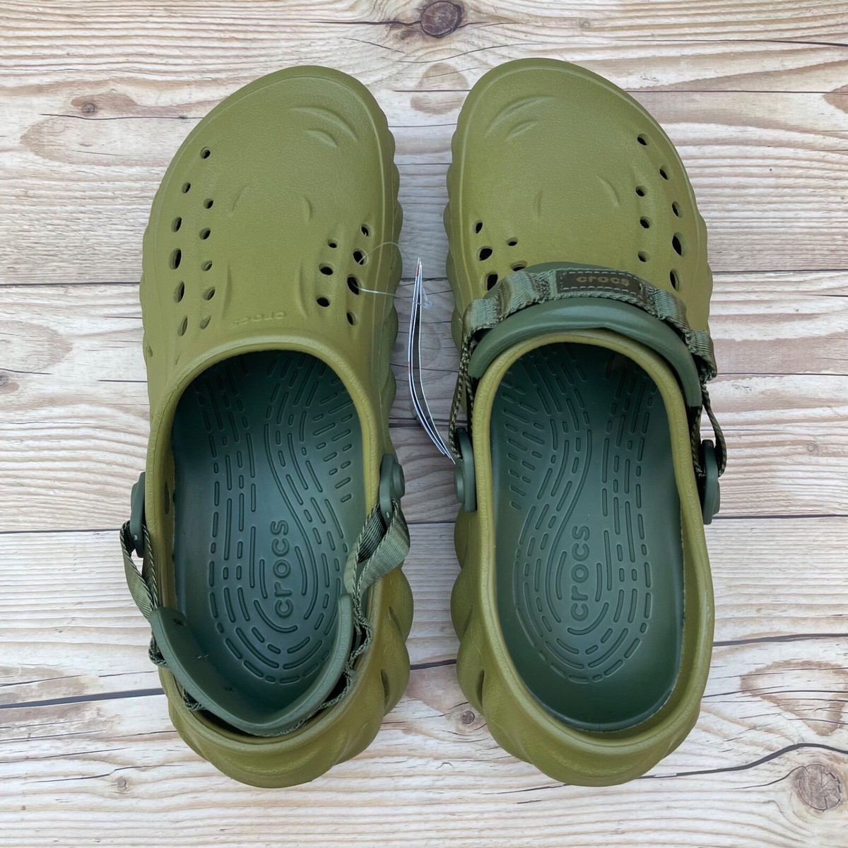 Crocs Echo Clog Green Select-a-Size | eBay