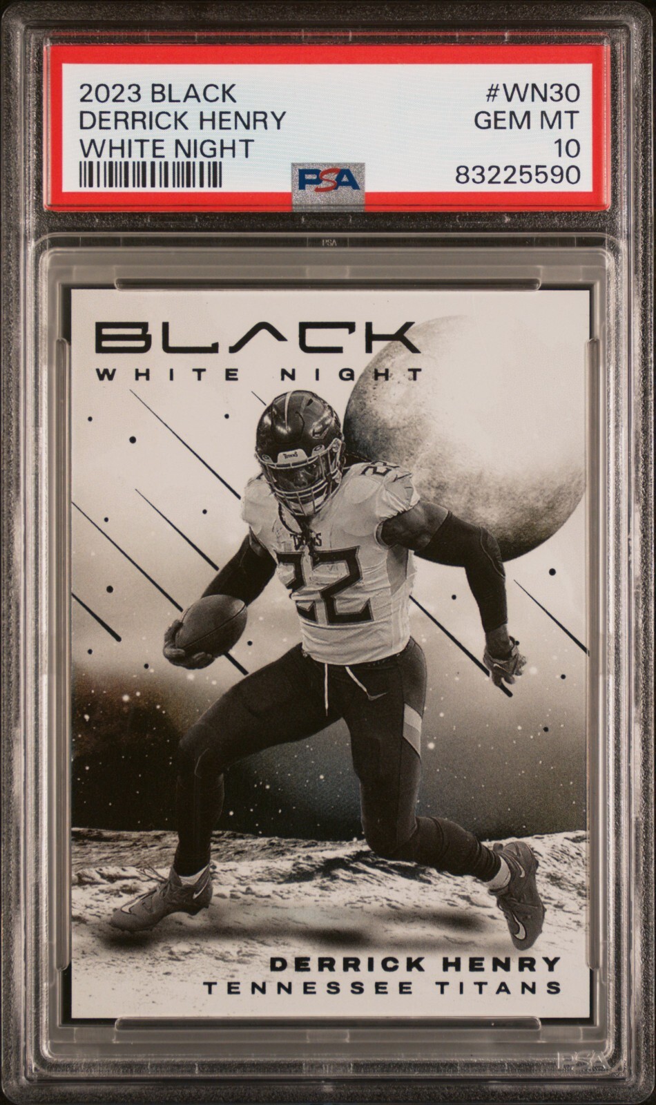 Derrick Henry 2023 Panini Black White Night SSP PSA 10 *Pop 10*