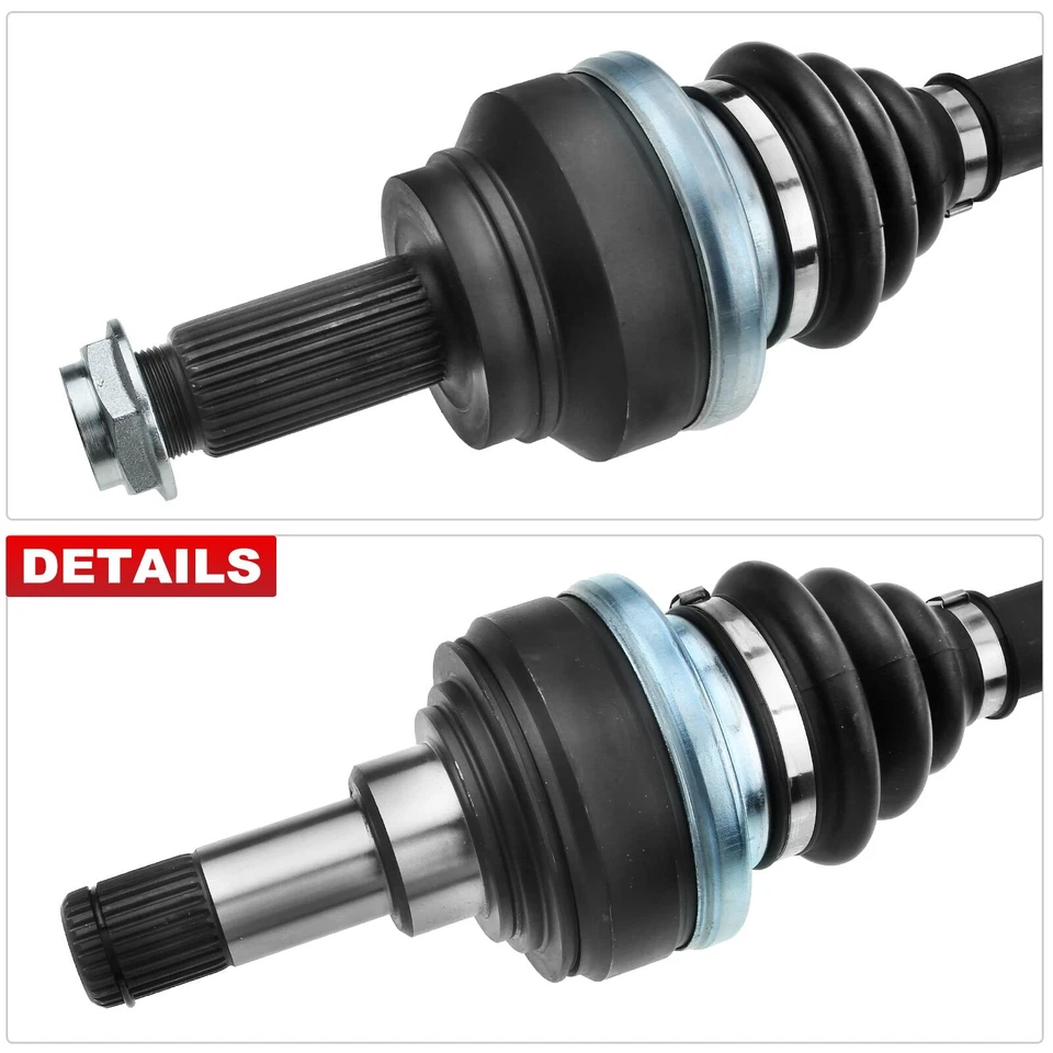 2x Árbol de transmisión trasero izquierdo derecho sin anillo ABS transmisión automática para BMW X5 - Imagen 2 de 4