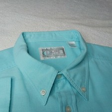 Vintage LEVI S International Collection Shirt "Big E" Light Blue Mens Size XL