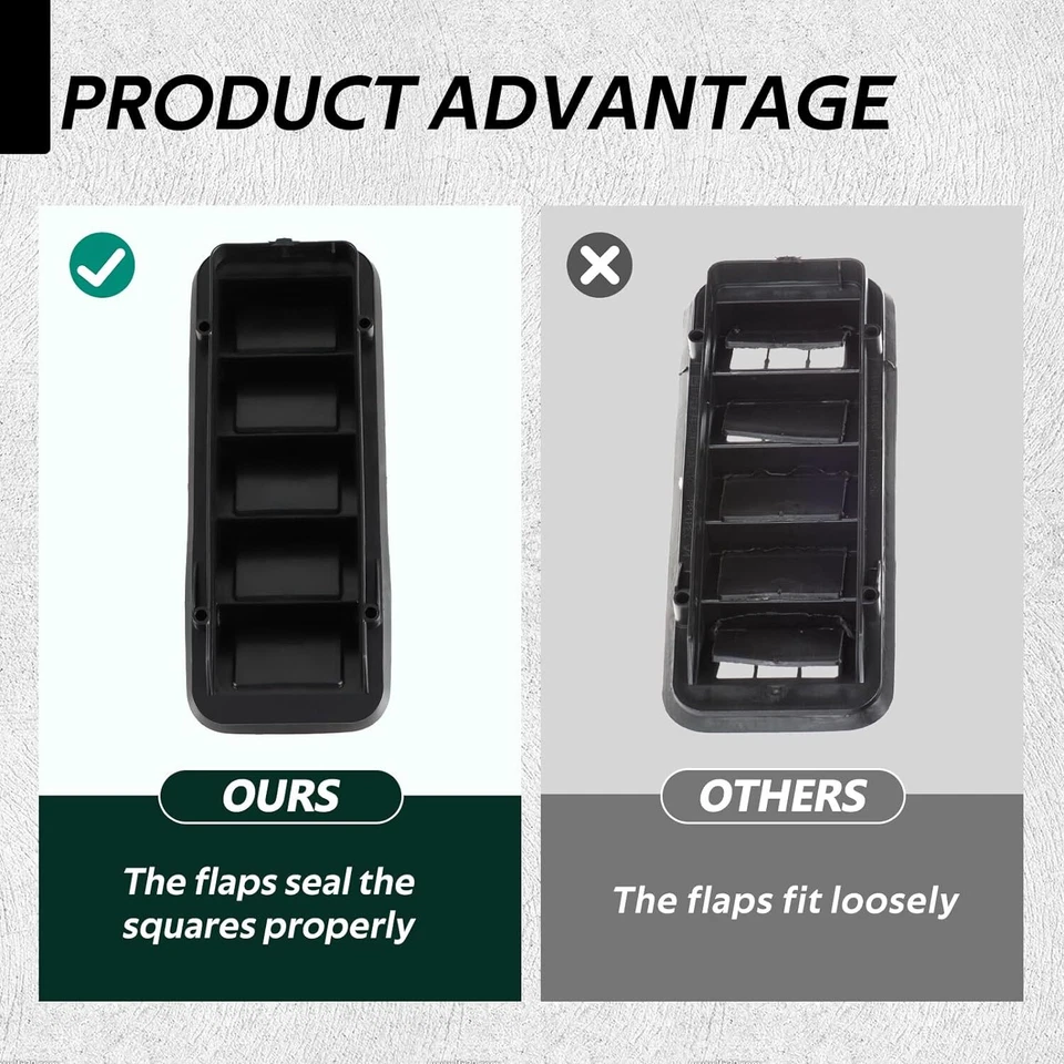 Cubierta de protección de ventilación de cabina negra para Chevrolet Silverado 1500 HD 2005-2006 Foto 3 de 4