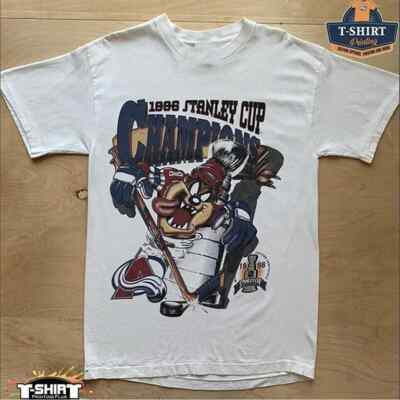 Nhl Colorado Avalanche Retro Looney Tunes Stanley Cup T shirt vtg HN2369