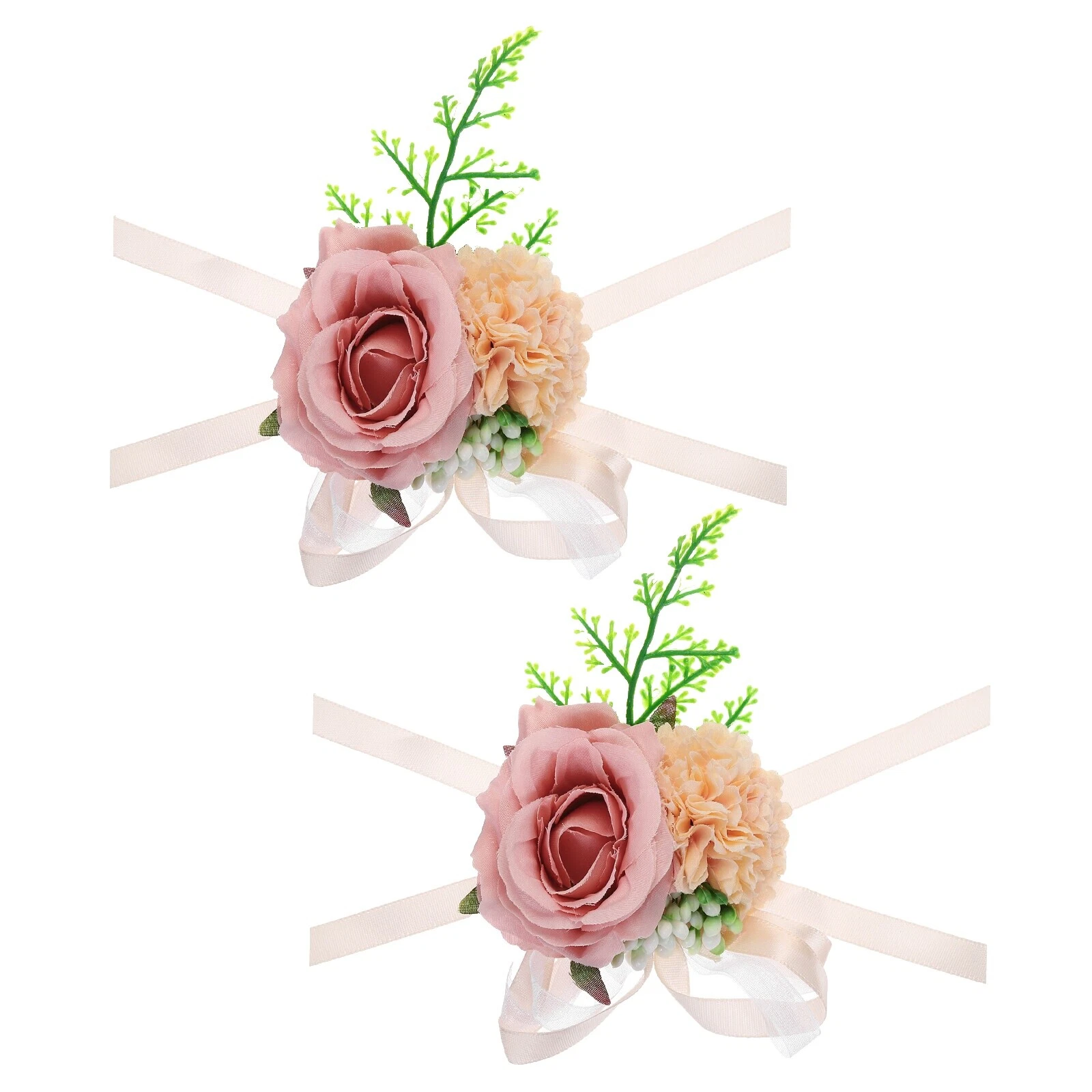 Brown Silk Artificial Wedding Flowers, Petals & Garlands