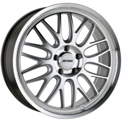 4-Petrol P4C 17x8 5x110 +40mm Silver Wheels Rims 17