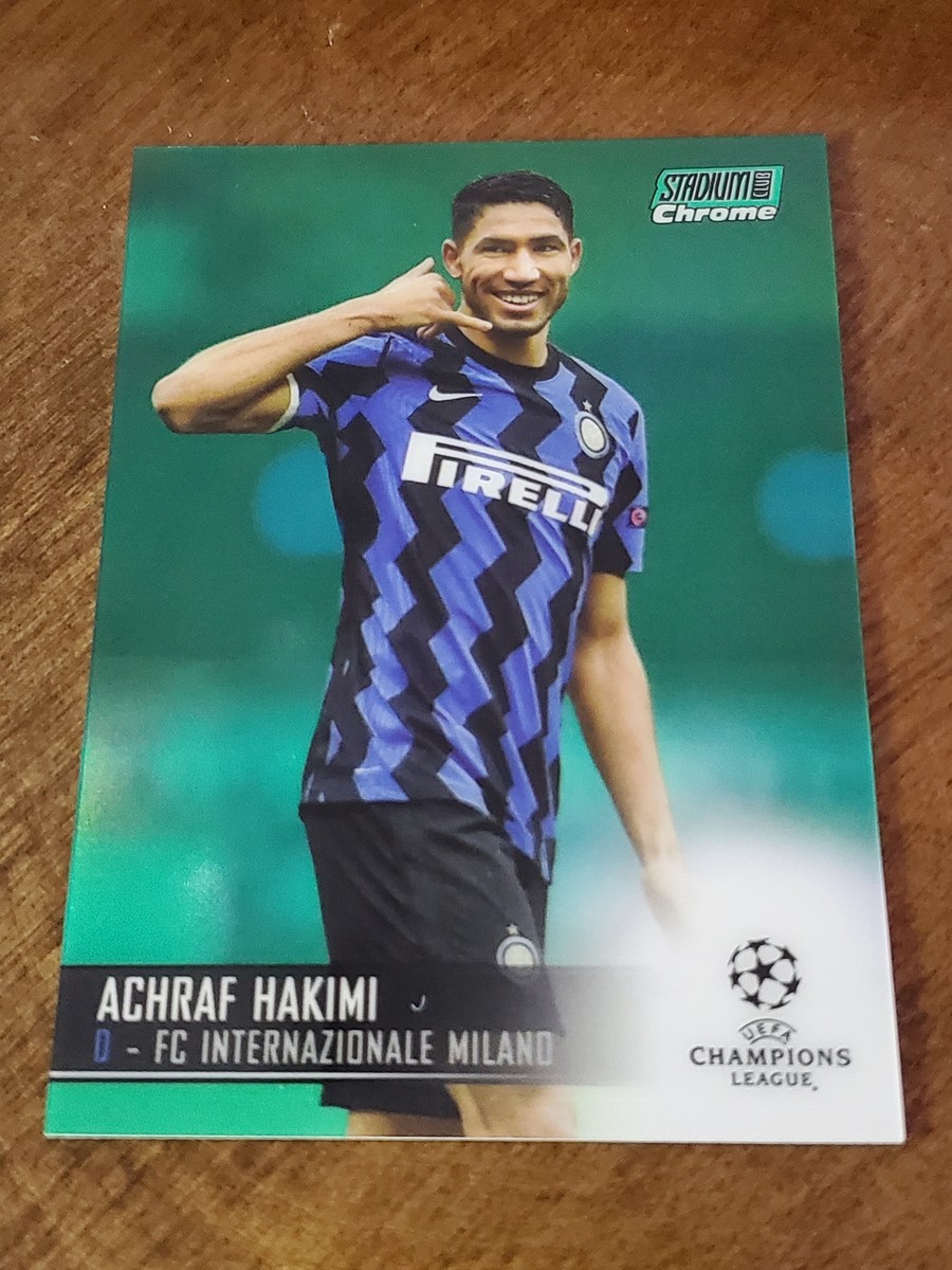 2020-21 Topps Stadium Club Chrome UCL Green 47/99 Achraf Hakimi