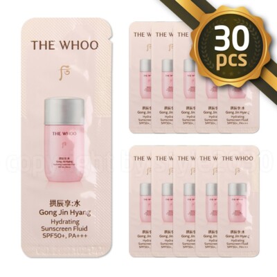 The history of Whoo Hydrating Sunscreen Fluid  1ml (10~100pcs) SPF 50+ PA+++
