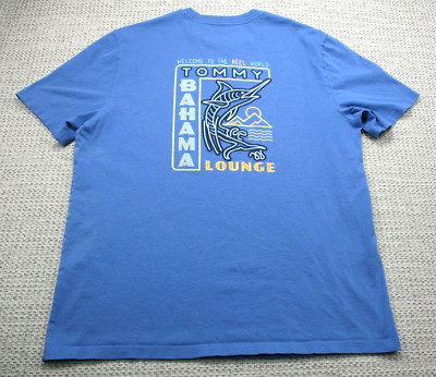 Tommy Bahama T-Shirt Mens Medium Graphic Tee Short Sleeve Lounge Reel World READ