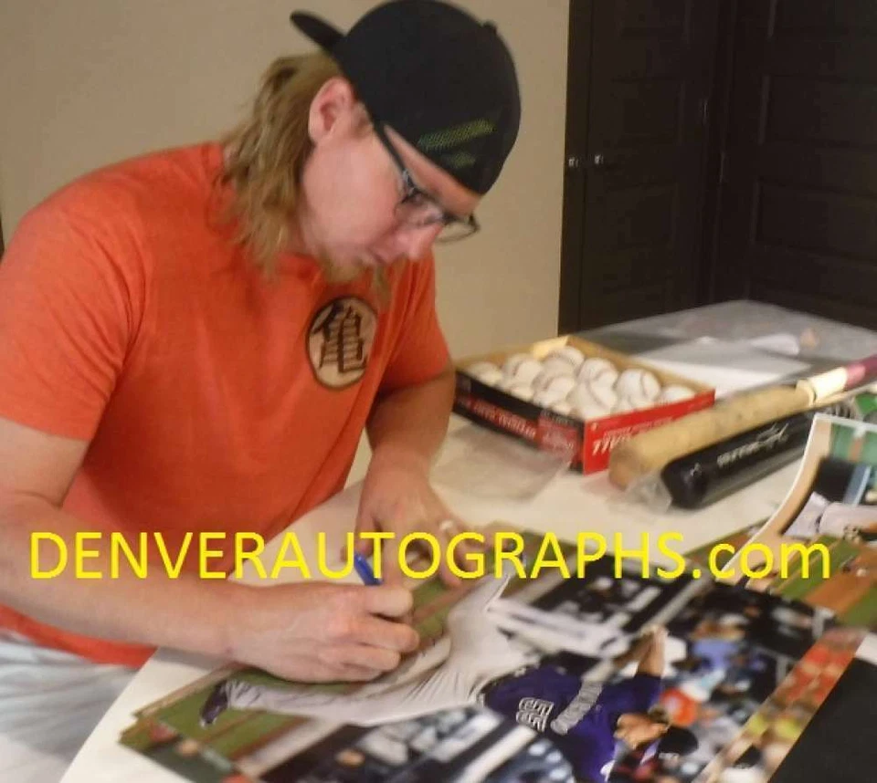 Foto autografiada/firmada de Jon Gray de los Colorado Rockies 16x20 JSA 16876 PF Foto 2 de 2